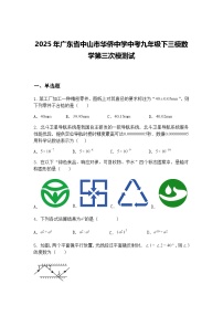 2025年广东省中山市华侨中学中考九年级下三模数学第三次模测试（含答案解析）