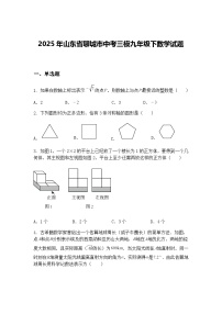 2025年山东省聊城市中考三模九年级下数学试题（含答案解析）