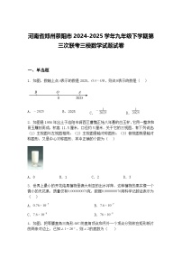 河南省郑州荥阳市2024-2025学年九年级下学期第三次联考三模数学试题试卷（含答案解析）