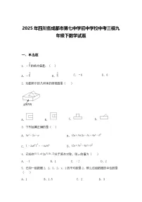 2025年四川省成都市第七中学初中学校中考三模九年级下数学试题（含答案解析）