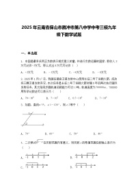 2025年云南省保山市腾冲市第八中学中考三模九年级下数学试题（含答案解析）