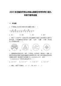 2025年河南省平顶山市鲁山县部分中学中考三模九年级下数学试题（含答案解析）