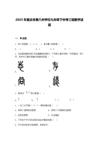 2025年重庆市第八中学校九年级下中考三模数学试题（含答案解析）