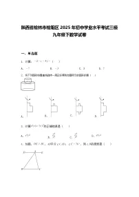 陕西省榆林市榆阳区2025年初中学业水平考试三模九年级下数学试卷（含答案解析）