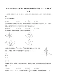 2025-2026学年四川省内江市威远县凤翔中学九年级（上）入学数学试卷-自定义类型
