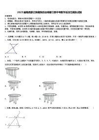 2025届海西蒙古族藏族自治州都兰县中考数学适应性模拟试题含解析
