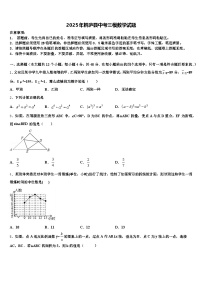 2025年桐庐县中考三模数学试题含解析