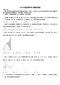 2025年通河县中考三模数学试题含解析