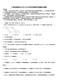 广西壮族桂林市2024-2025学年中考数学考试模拟冲刺卷含解析