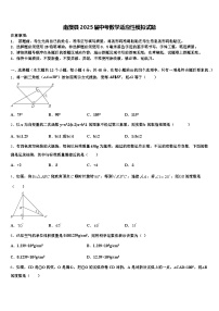 南澳县2025届中考数学适应性模拟试题含解析