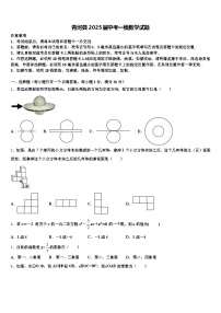 青河县2025届中考一模数学试题含解析