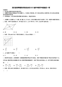 四川省阿坝藏族羌族自治州2025届中考数学考前最后一卷含解析