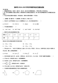 铁岭市2024-2025学年中考数学适应性模拟试题含解析
