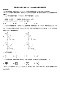 吉林省白山市江源区2025年中考数学全真模拟试题含解析