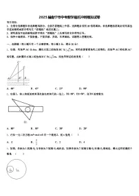 2025届南宁市中考数学最后冲刺模拟试卷含解析