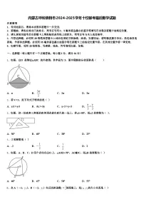 内蒙古呼和浩特市2024-2025学年十校联考最后数学试题含解析