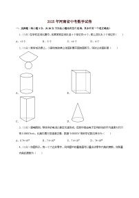 【中考数学】2025年河南省中考适应性模拟试卷（含解析）
