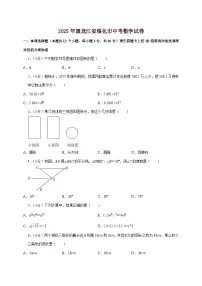 【中考数学】2025年黑龙江省绥化市中考适应性模拟试卷（含解析）