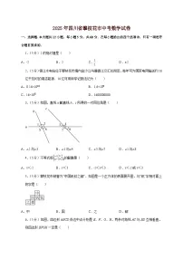 【中考数学】2025年四川省攀枝花市中考适应性模拟试卷（含解析）