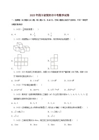 【中考数学】2025年四川省资阳市中考适应性模拟试卷（含解析）
