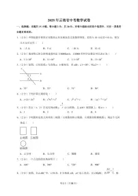 2025年云南省【中考数学】试题（原卷+解析）