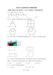2025年山东省枣庄市【中考数学】试题（原卷+解析）