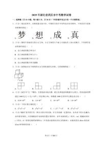 2025年湖北省武汉市【中考数学】试题（原卷+解析）