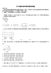 2025届修水县中考数学模拟预测题含解析
