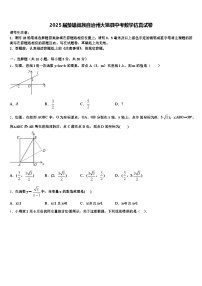 2025届楚雄彝族自治州大姚县中考数学仿真试卷含解析