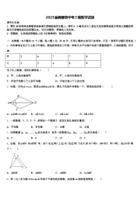 2025届商都县中考三模数学试题含解析