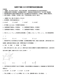 杭州市下城区2025年中考数学适应性模拟试题含解析
