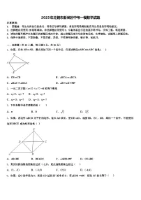 2025年无锡市新吴区中考一模数学试题含解析