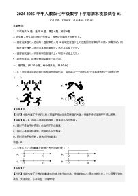 七年级数学下学期期末模拟试卷01（解析版）-A4