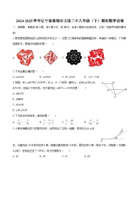 2024-2025学年辽宁省盘锦市大洼二中八年级（下）期初数学试卷-自定义类型