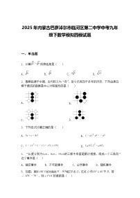 2025年内蒙古巴彦淖尔市临河区第二中学中考九年级下数学模拟四模试题（含答案解析）