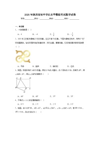 2025年陕西省初中学业水平模拟考试数学试卷（附答案解析）