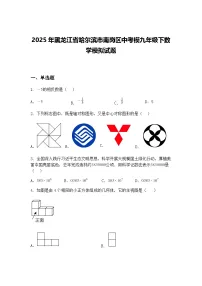 2025年黑龙江省哈尔滨市南岗区中考模九年级下数学模拟试题（含答案解析）