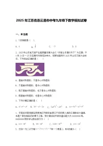 2025年江苏省连云港市中考九年级下数学模拟试卷（含答案解析）