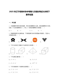 2025年辽宁省铁岭市中考第六次模拟考试九年级下数学试题（含答案解析）