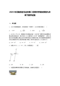 2025年河南省驻马店市第二初级中学模拟预测九年级下数学试题（含答案解析）