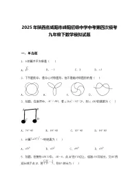 2025年陕西省咸阳市峰阳初级中学中考第四次模考九年级下数学模拟试题（含答案解析）