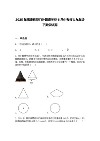 2025年福建省厦门外国语学校6月中考模拟九年级下数学试题（含答案解析）