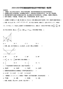 2024-2025学年湖南省益阳市赫山区中考数学最后一模试卷含解析
