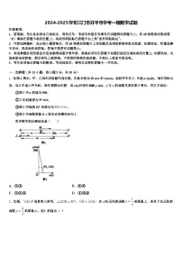 2024-2025学年江门市开平市中考一模数学试题含解析