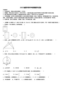 2025届镇平县中考四模数学试题含解析
