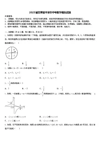 2025届甘肃省平凉市中考数学模拟试题含解析