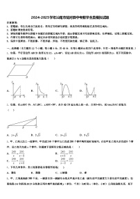 2024-2025学年汕尾市陆河县中考数学全真模拟试题含解析