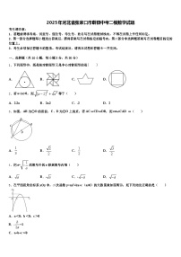 2025年河北省张家口市蔚县中考二模数学试题含解析