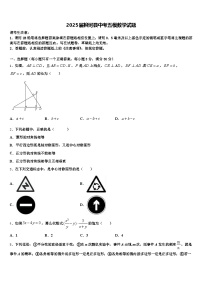 2025届柳河县中考五模数学试题含解析