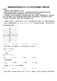 新疆省伊犁哈萨克自治州2024-2025学年中考考前最后一卷数学试卷含解析